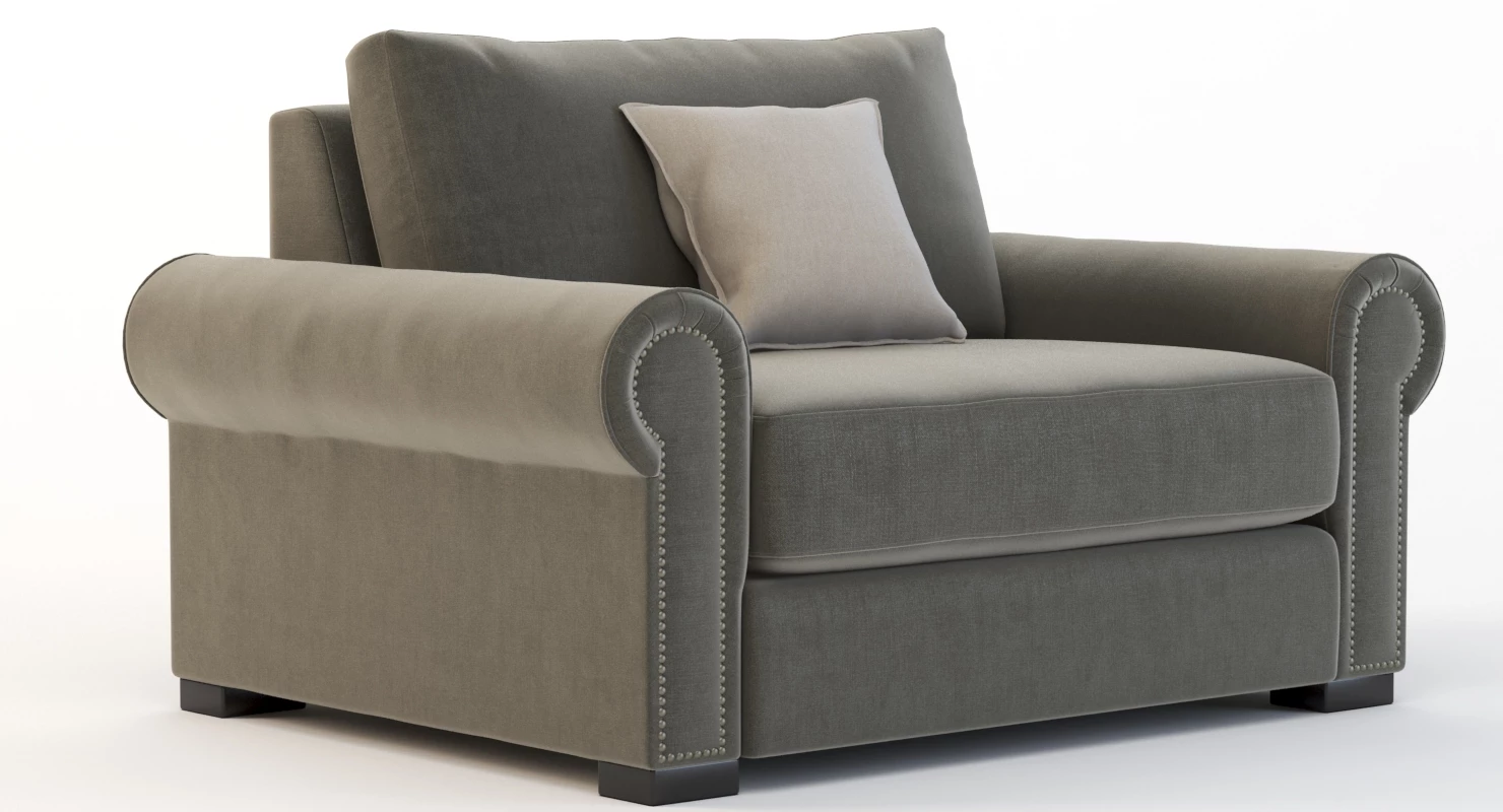 Lebanon Modular Sectional Sofa Lounge Chair 3D Model_04