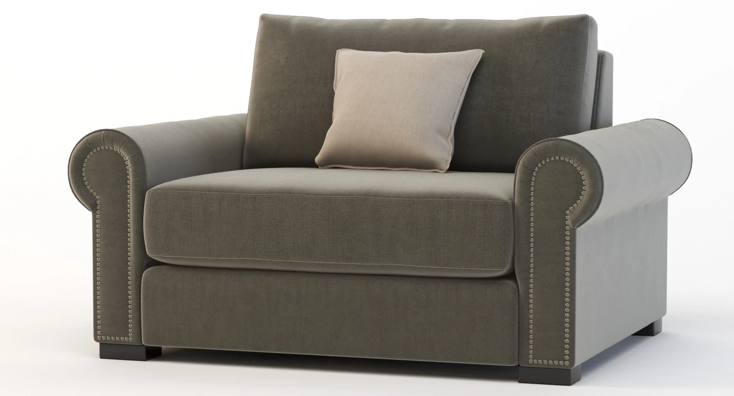 Lebanon Modular Sectional Sofa Lounge Chair 3D Model_09