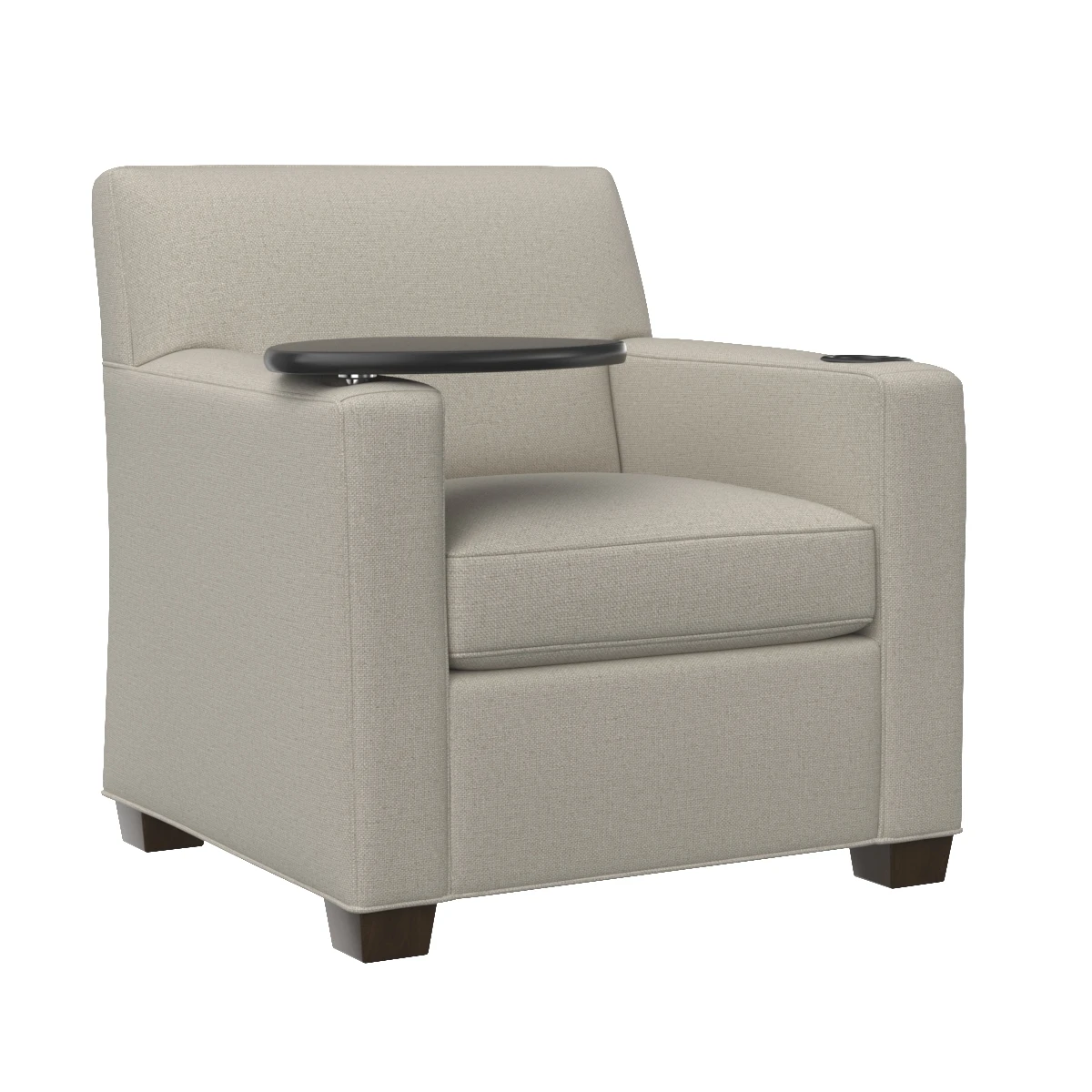 Lounge Chair With Tablet Cupholder 3D Model_01