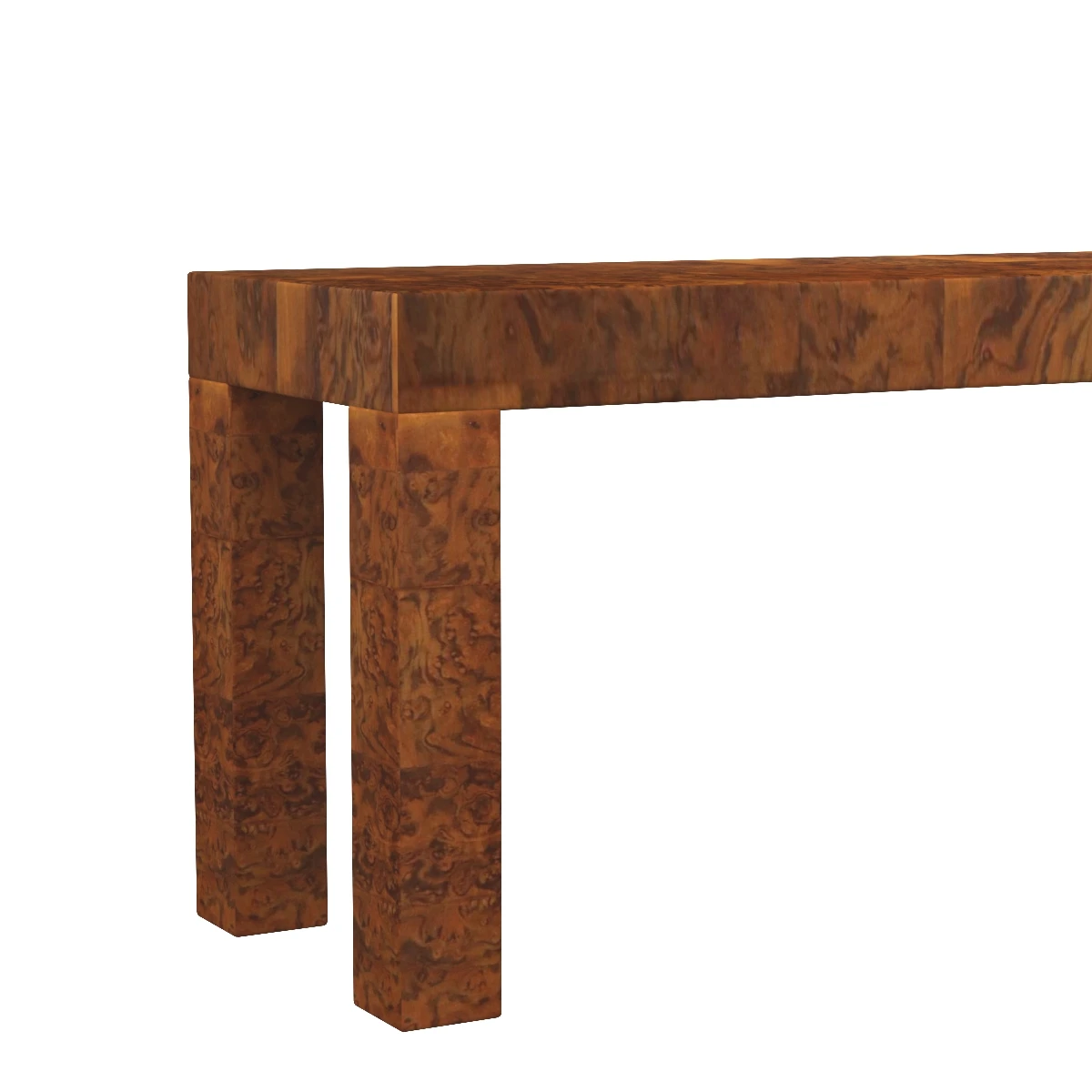 Midcentury Patchwork Burlwood Table by Paul Evans 3D Model_05