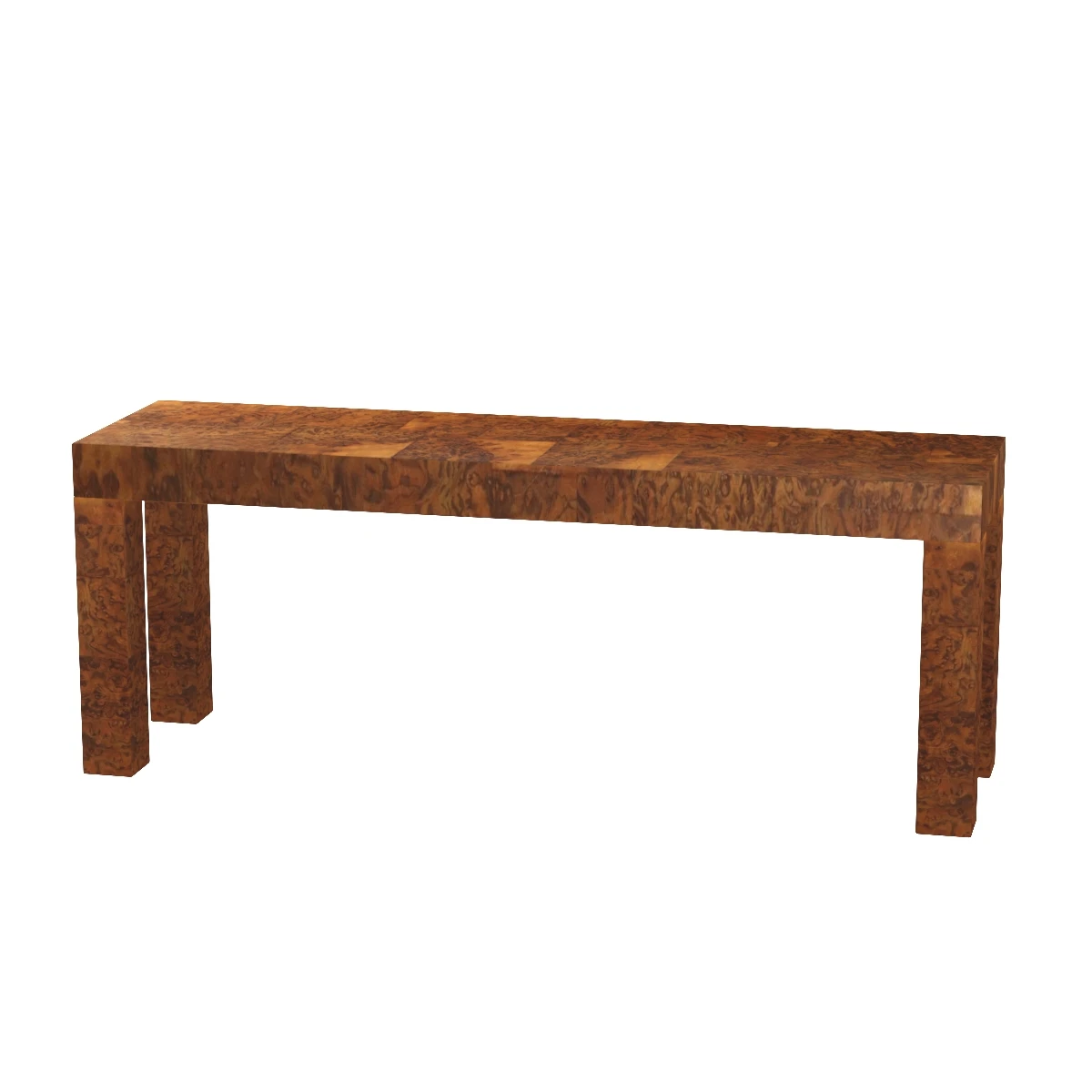 Midcentury Patchwork Burlwood Table by Paul Evans 3D Model_04