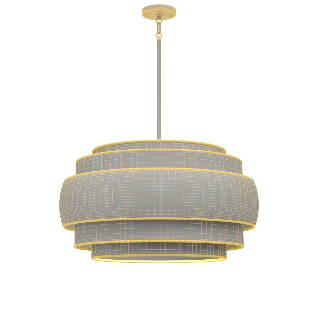 Minka Lavery Montauk Bay 5 Light Pendant with Brushed Nickel Finish 3D Model_07