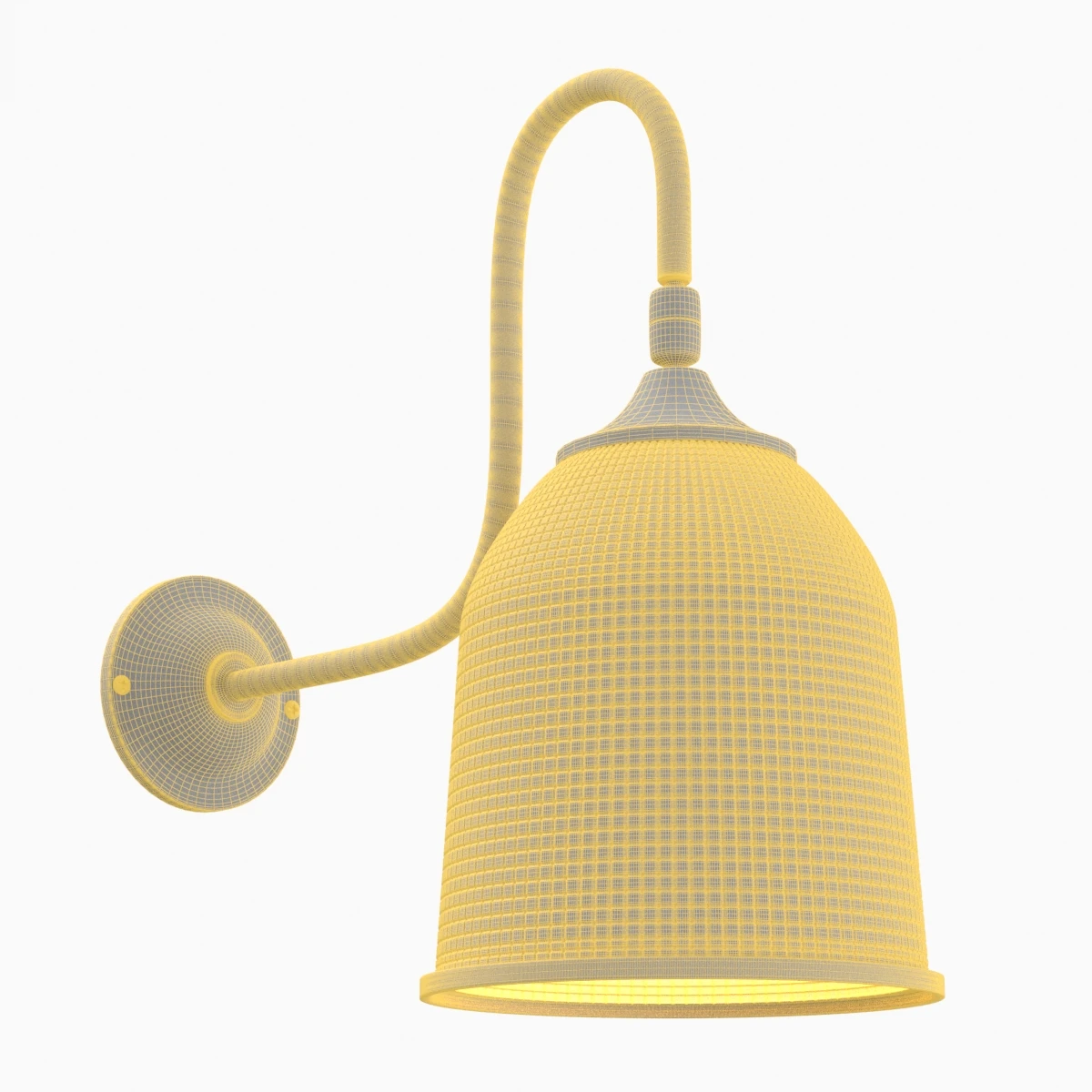Petite Reeded Glass Sconce 3D Model_07