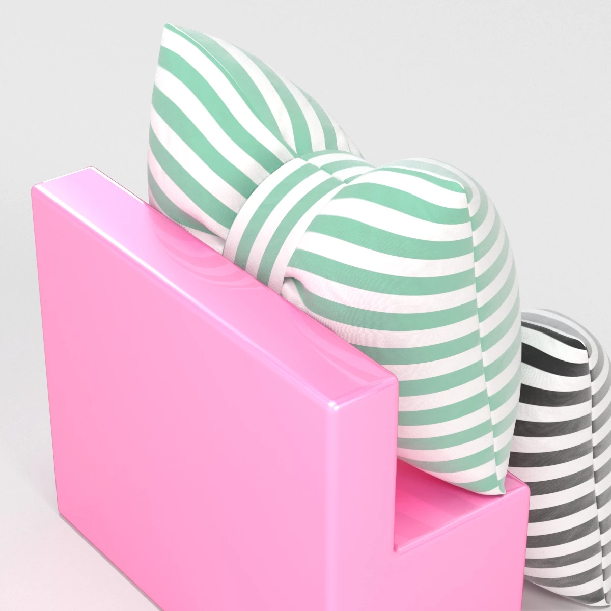 Cute Bow Cushion 3D Model_04