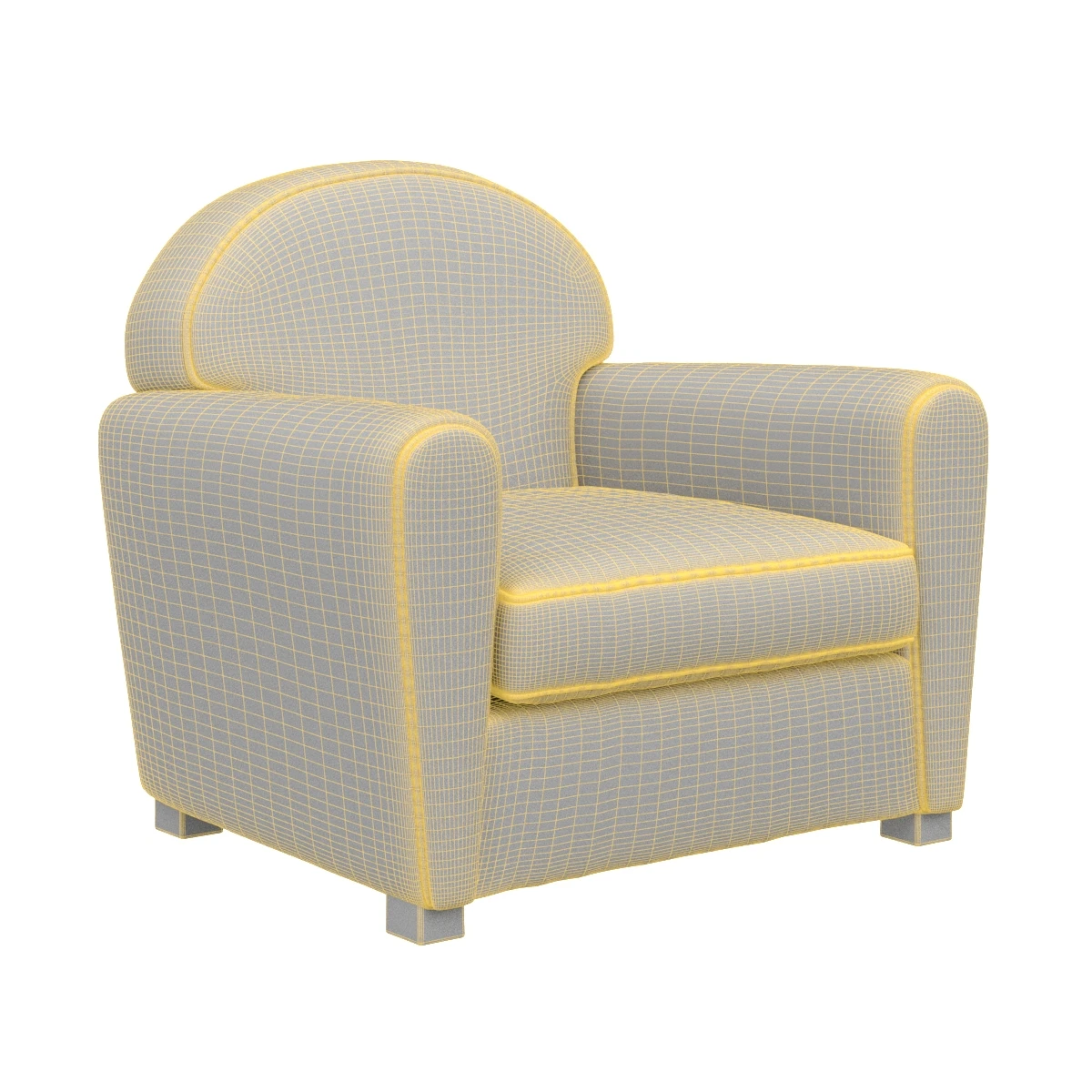 Vintage And Used Poltrona Frau Accent Chair 3D Model_07