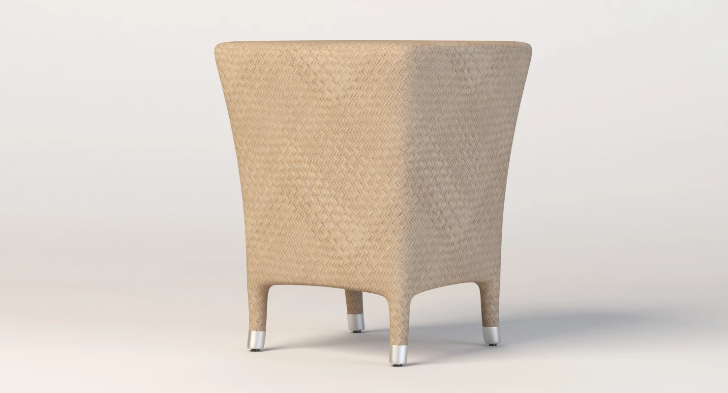 Amari Traditional Outdoor Rattan Side Table By Janice Feldman 3D Model_05