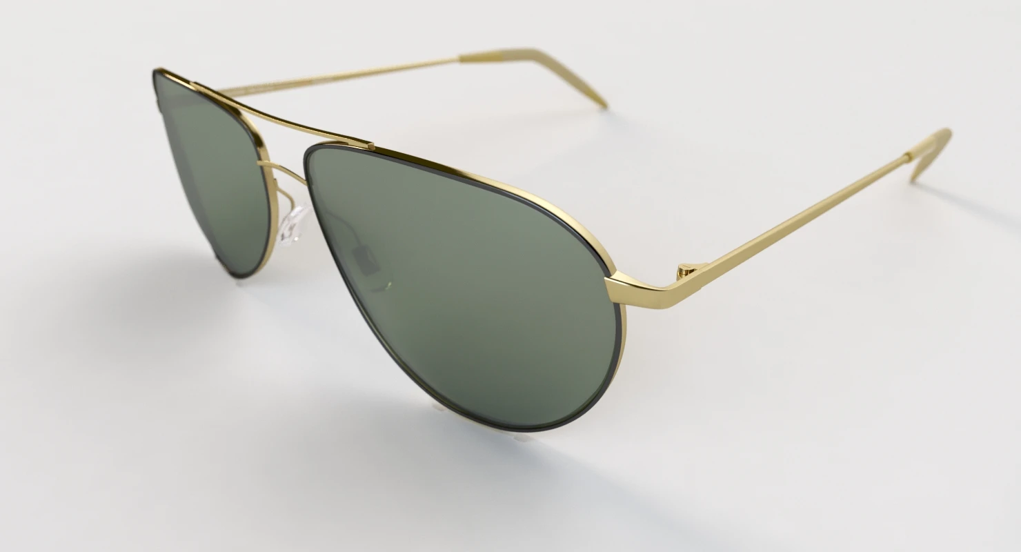 Benedict G 15 Polar Glass by Oliver Peoples 3D Model_03