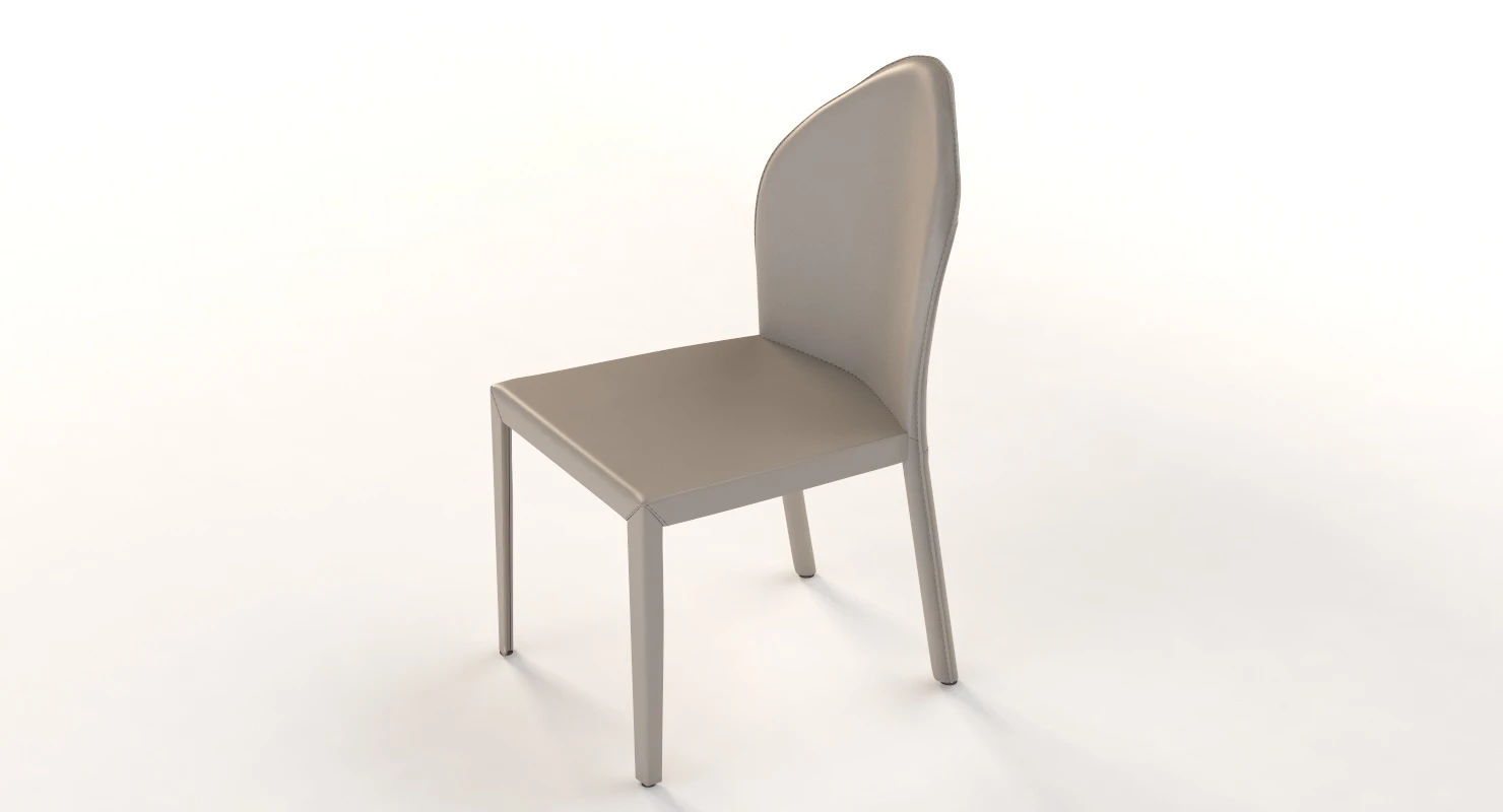 Cattelan Italia Angel Leather Dining Chair By Paolo Cattelan 3D Model_05