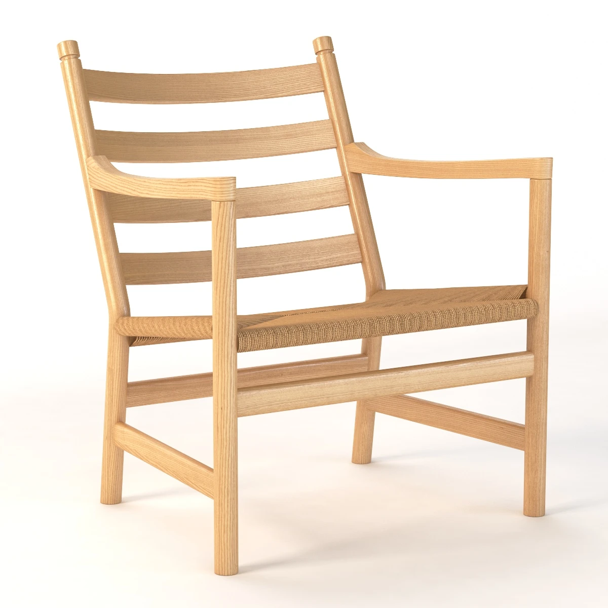 Ch44 Carl Hansen And Son Armchair 3D Model_01