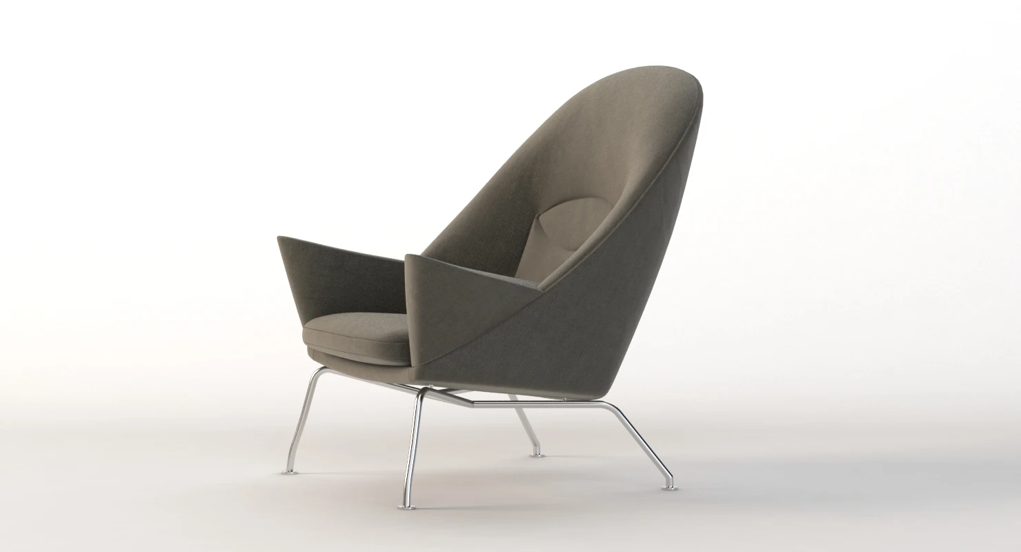 Ch468 Oculus Armchair Carl Hansen And Son By Hans J. Wegner 3D Model_07