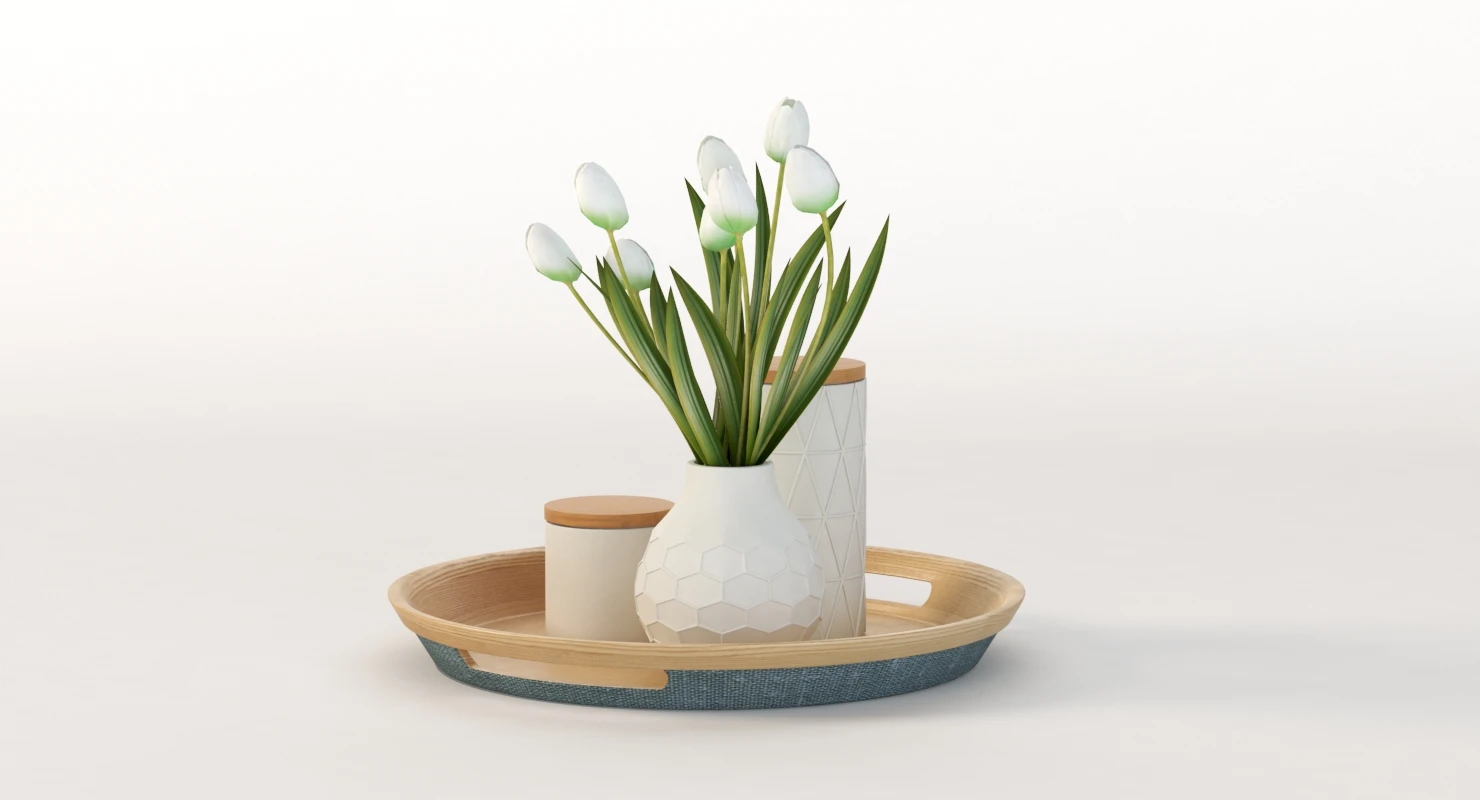 Kmart Bamboo Tray 3D Model_07