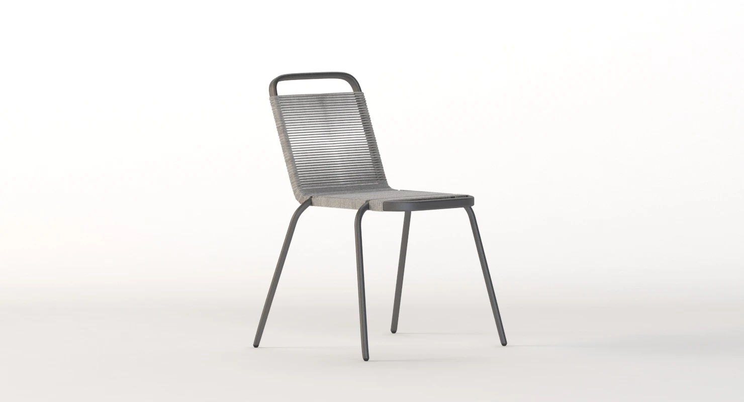 Cole Italia Badmington Rope Chair by Bellavista And Piccini 3D Model_04