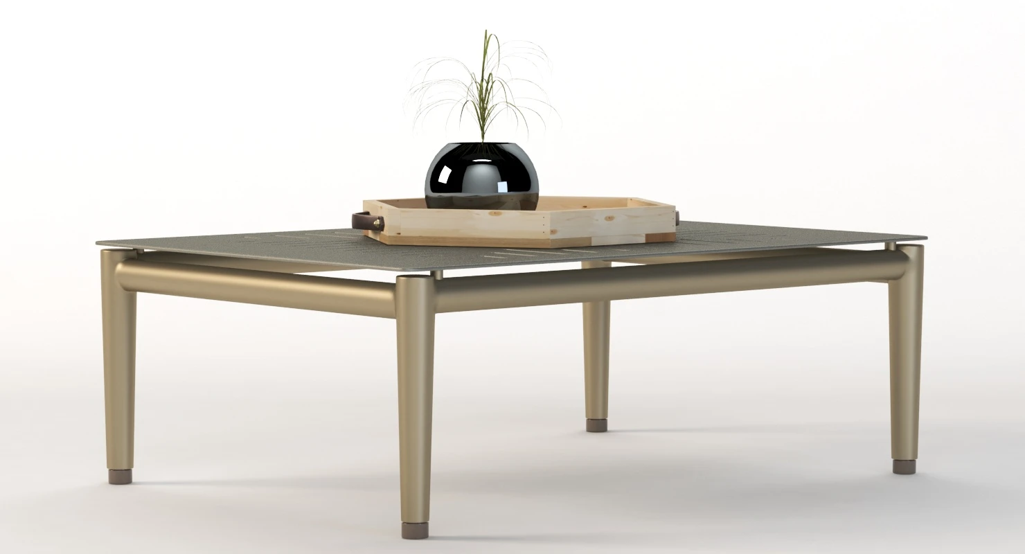 Conic Coffee Table with Centerpiece 3D Model_07