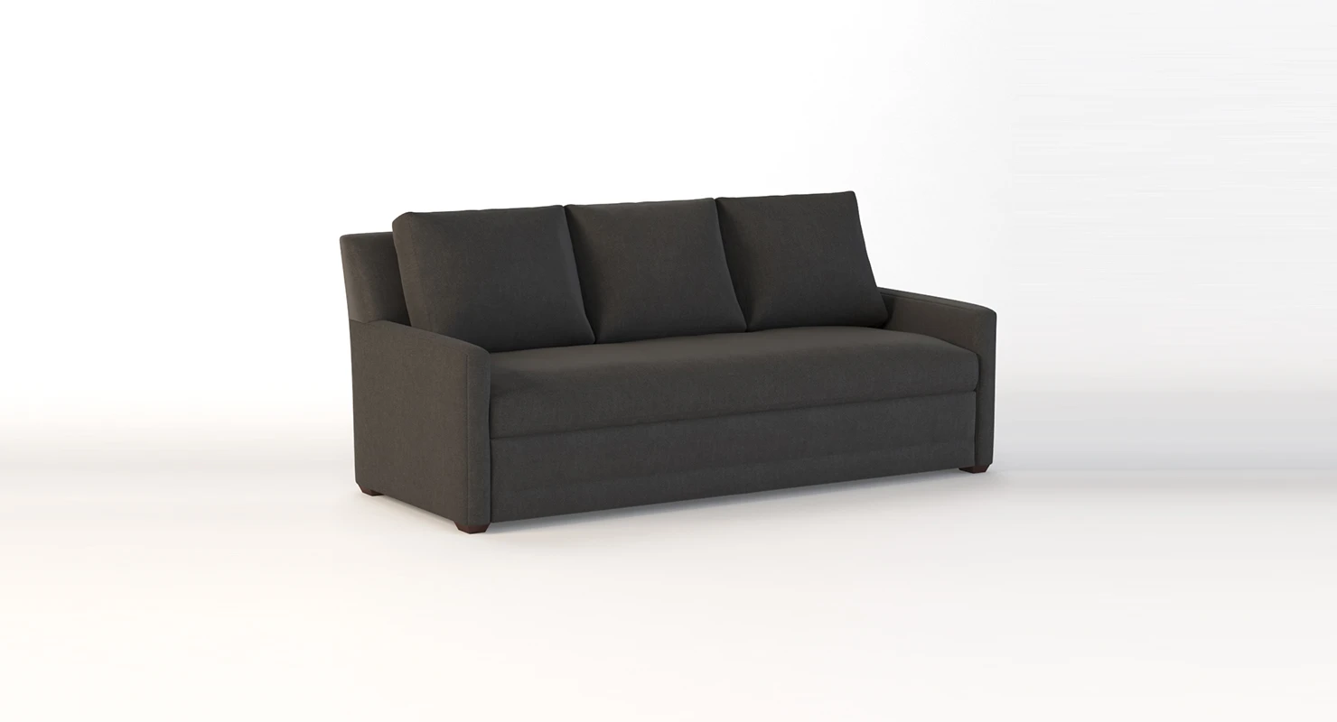 Crate And Barrel Reston Three Seater Sectional Sofa 3D Model_01