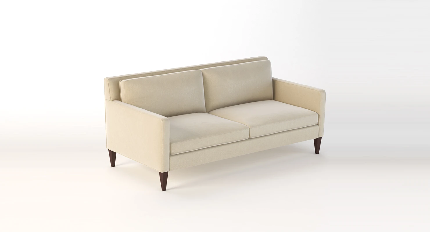 Crate And Barrel Rochelle Two Seater Sofa 3D Model_01