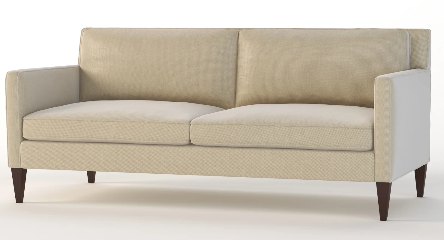 Crate And Barrel Rochelle Two Seater Sofa 3D Model_09