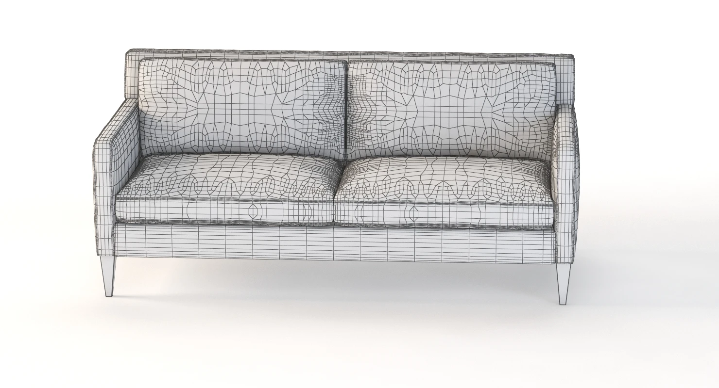 Crate And Barrel Rochelle Two Seater Sofa 3D Model_010