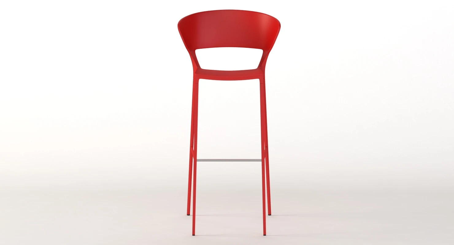 Desalto Koki High Barstool H80 3D Model_08