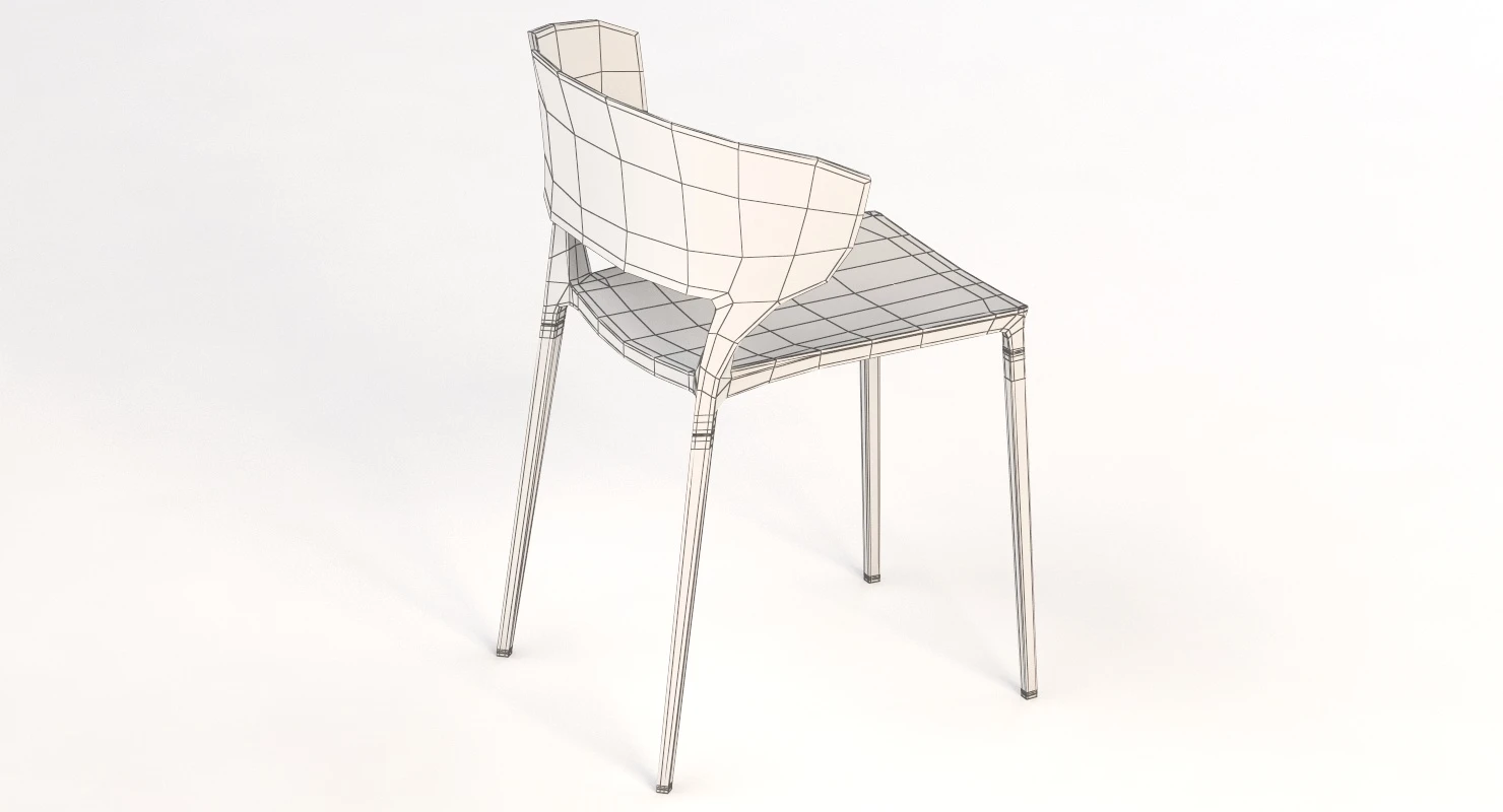 Desalto Koki Stacking Chair 3D Model_010
