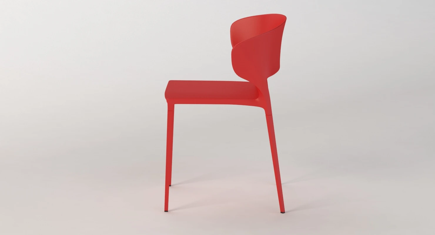 Desalto Koki Stacking Chair 3D Model_06