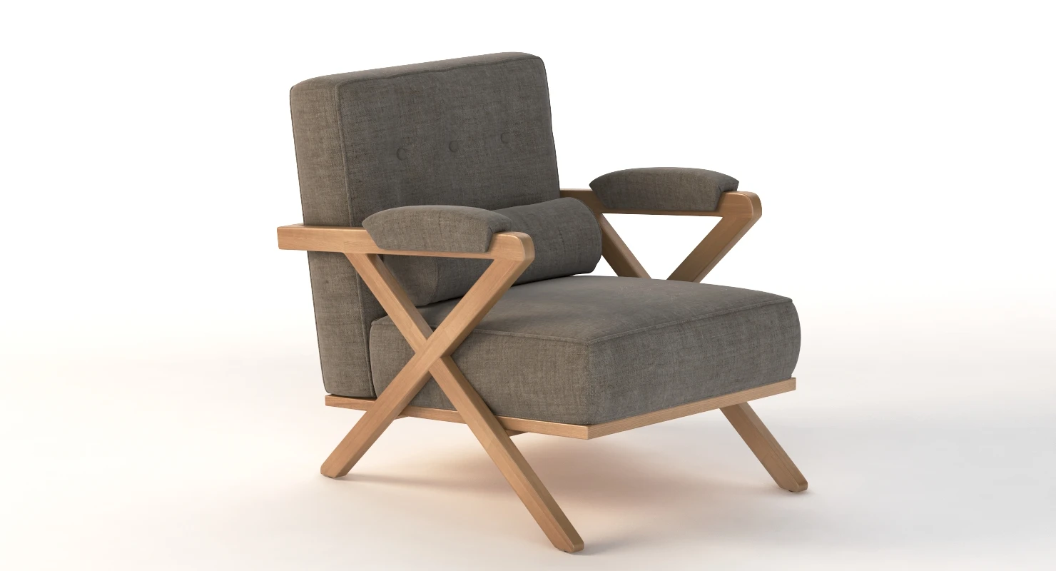 Dillon ArmChair 3D Model_01