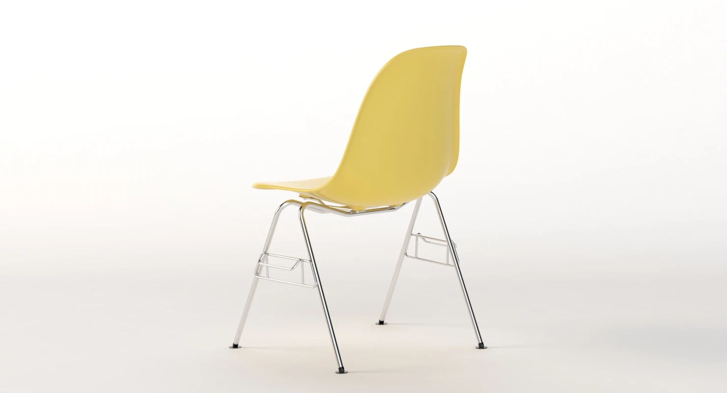 Herman Miller Eames Stacking Side Chair 3D Model_06