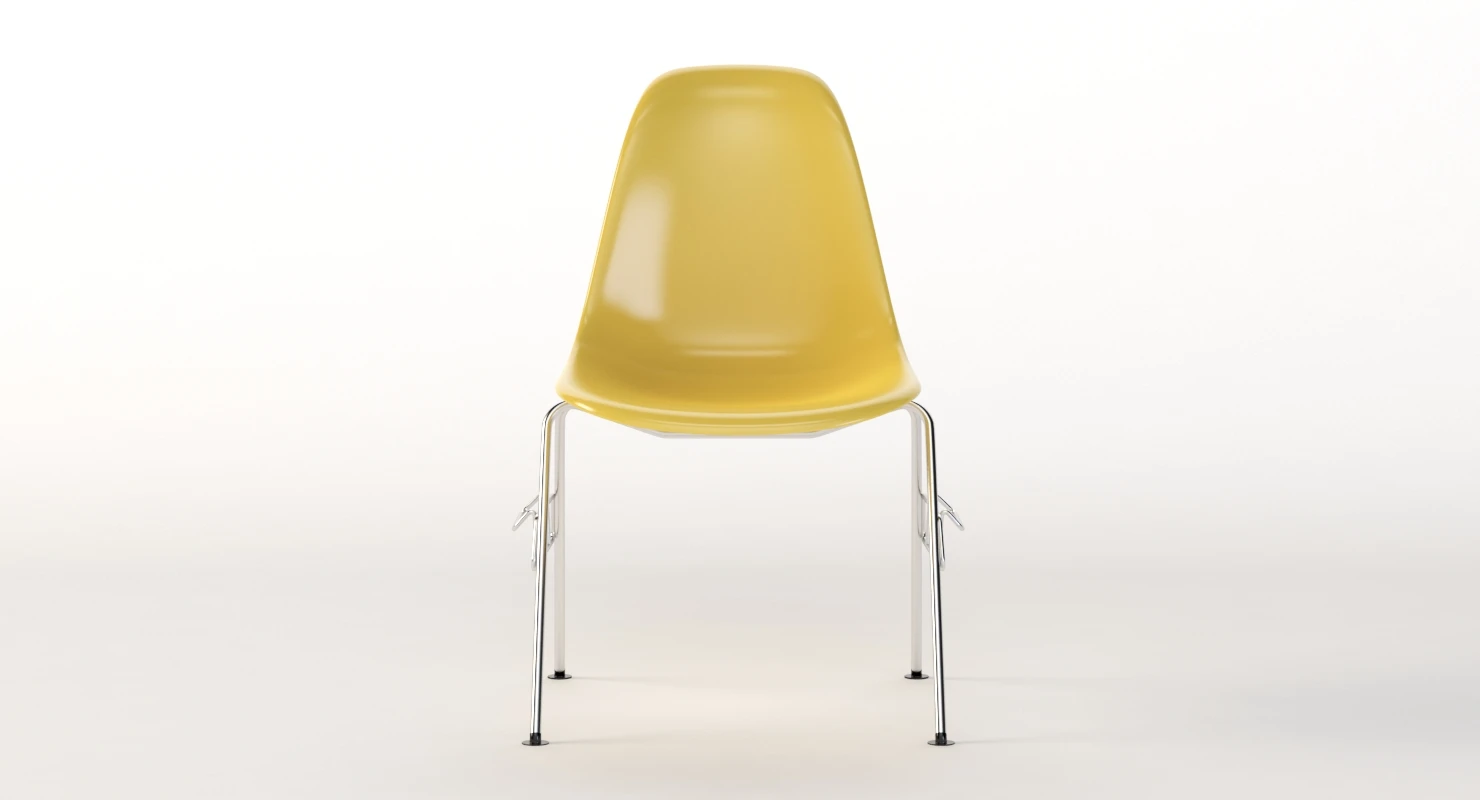Herman Miller Eames Stacking Side Chair 3D Model_01