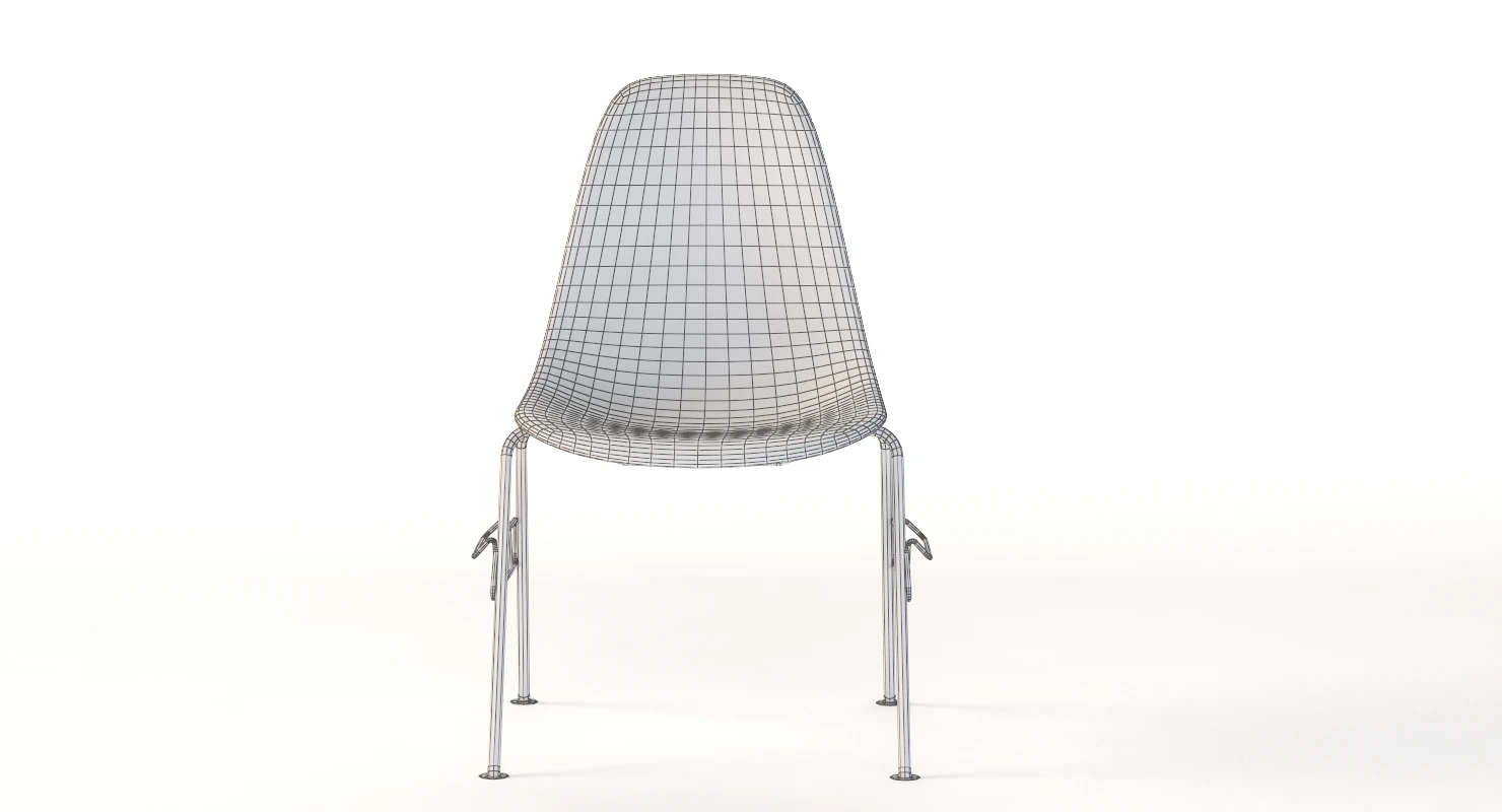 Herman Miller Eames Stacking Side Chair 3D Model_010