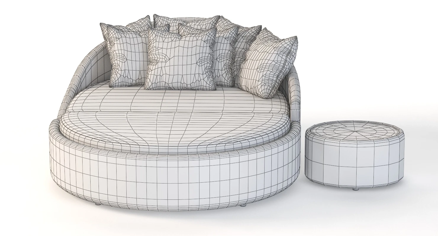 Eclipse Relaxer Outdoor Sofa 3D Model_011