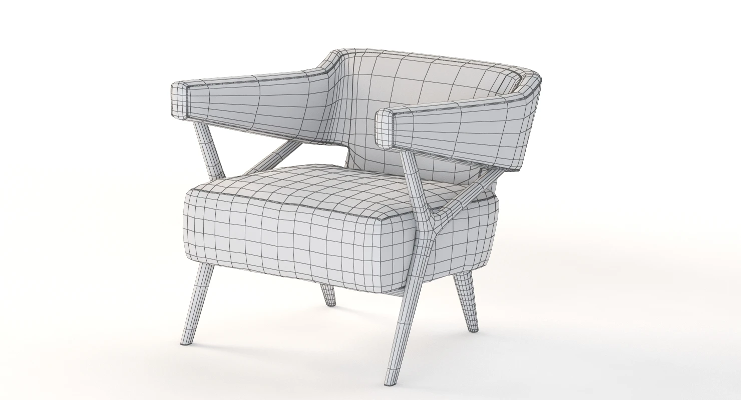 EcoFirstArt Will Club Chair 3D Model_010
