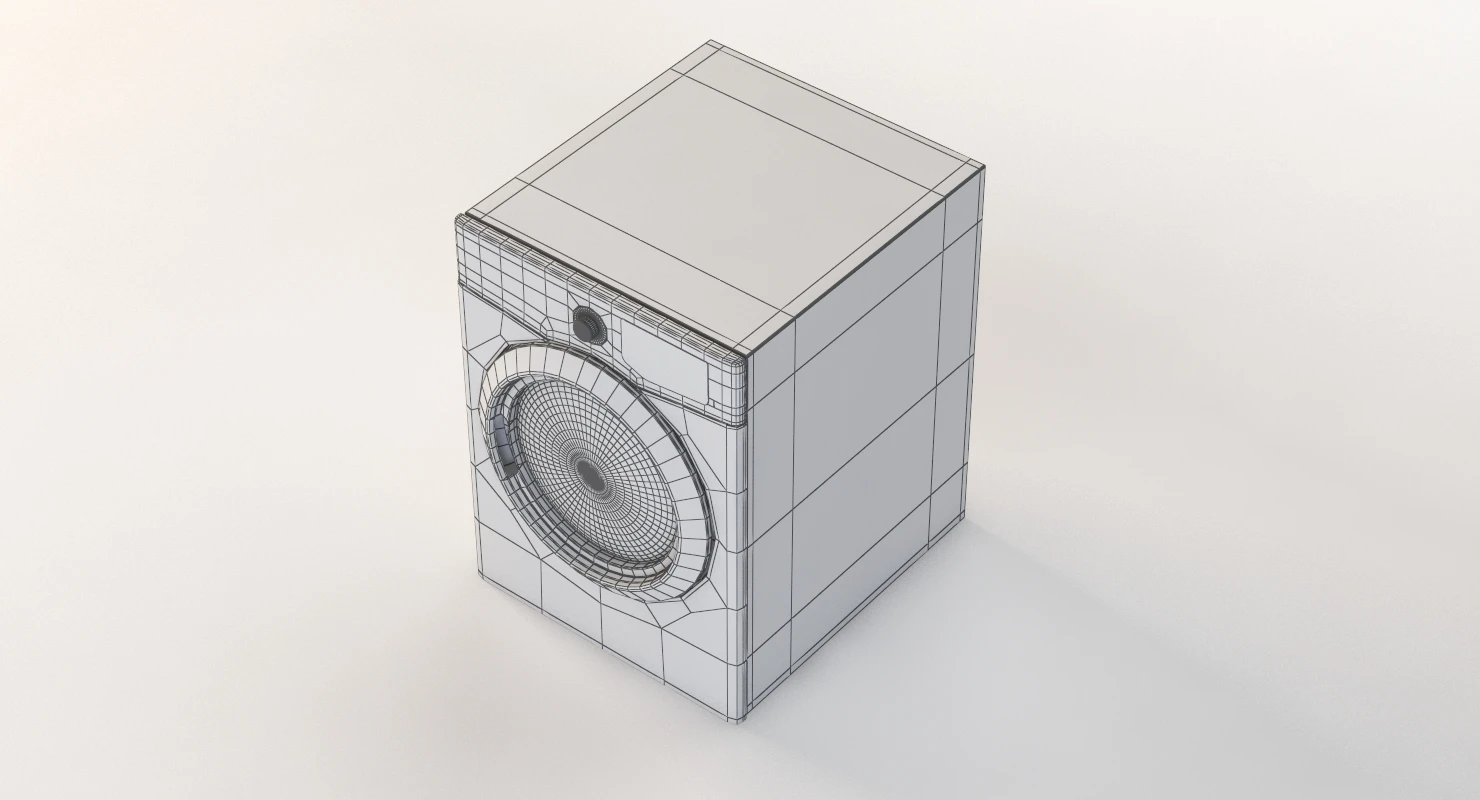 Frigidaire 7 Cu Ft Electric Dryer 3D Model_012