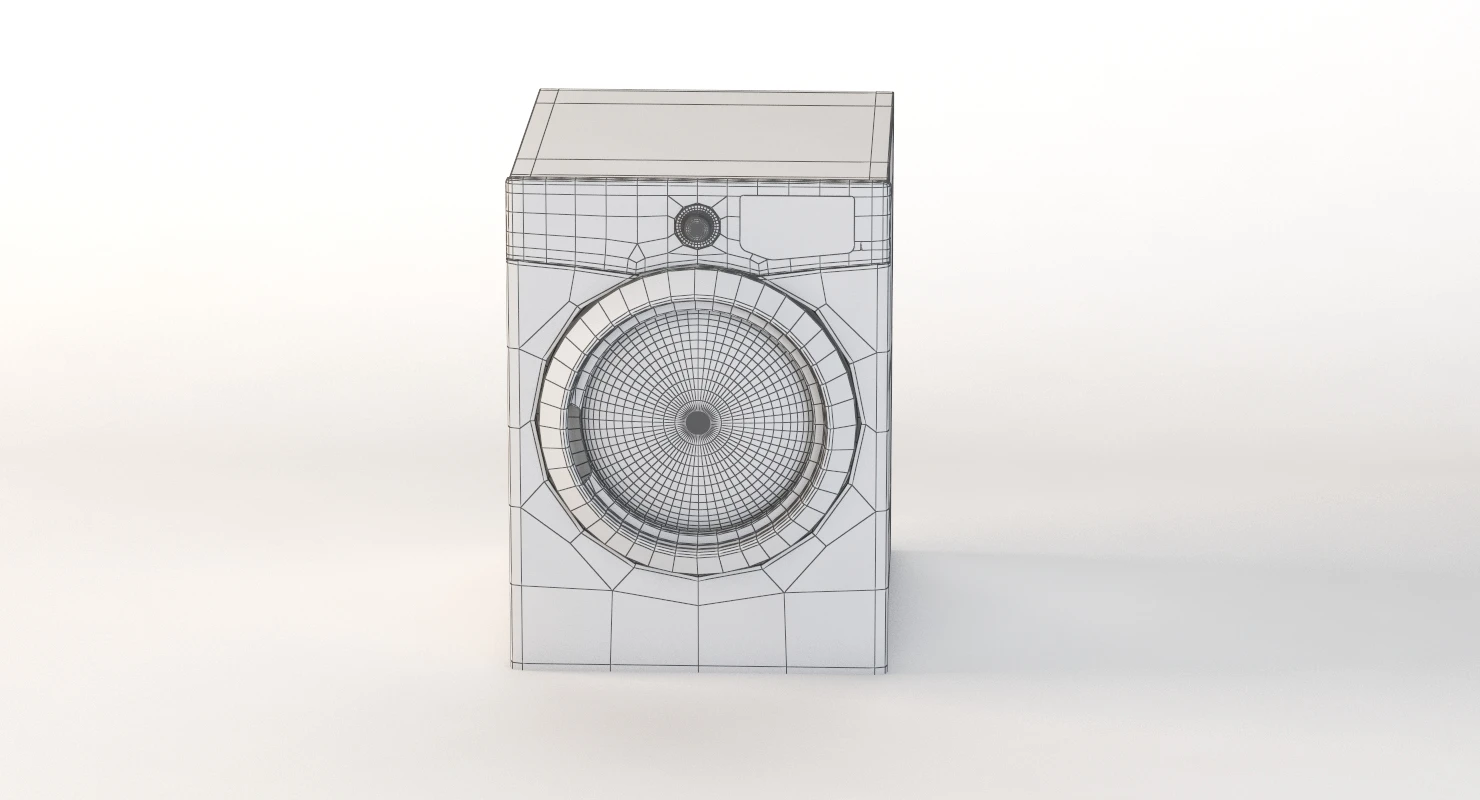 Frigidaire 7 Cu Ft Electric Dryer 3D Model_011