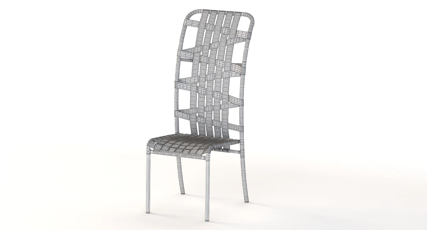 Gervasoni Inout 855 High Back Aluminium Chair 3D Model_010