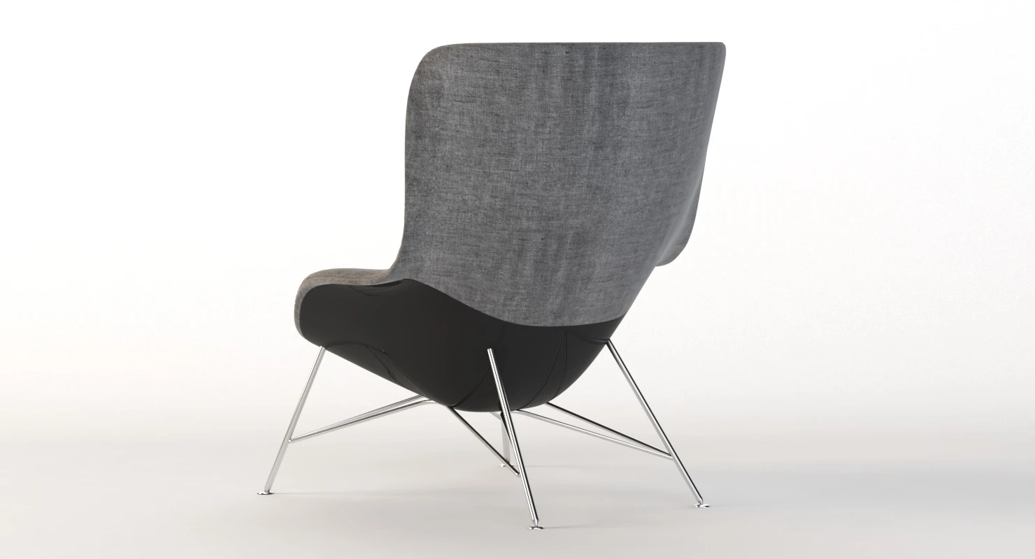 Herman Miller Striad High Back Lounge Chair 3D Model_08