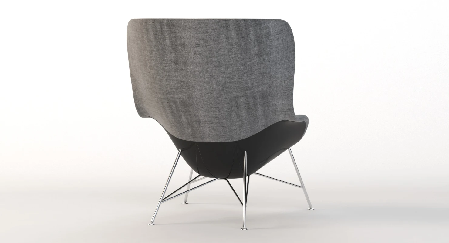 Herman Miller Striad High Back Lounge Chair 3D Model_07