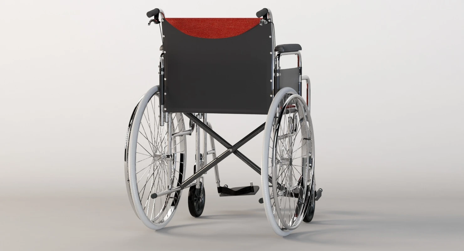 Hi Fortune 21 Lbs Lightweight Medical Self Propelled Manual Wheelchair 3D Model_07