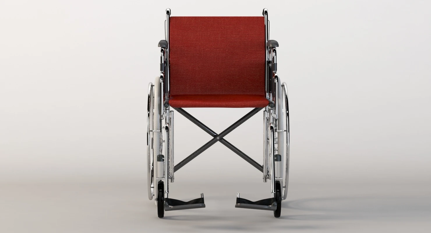 Hi Fortune 21 Lbs Lightweight Medical Self Propelled Manual Wheelchair 3D Model_04