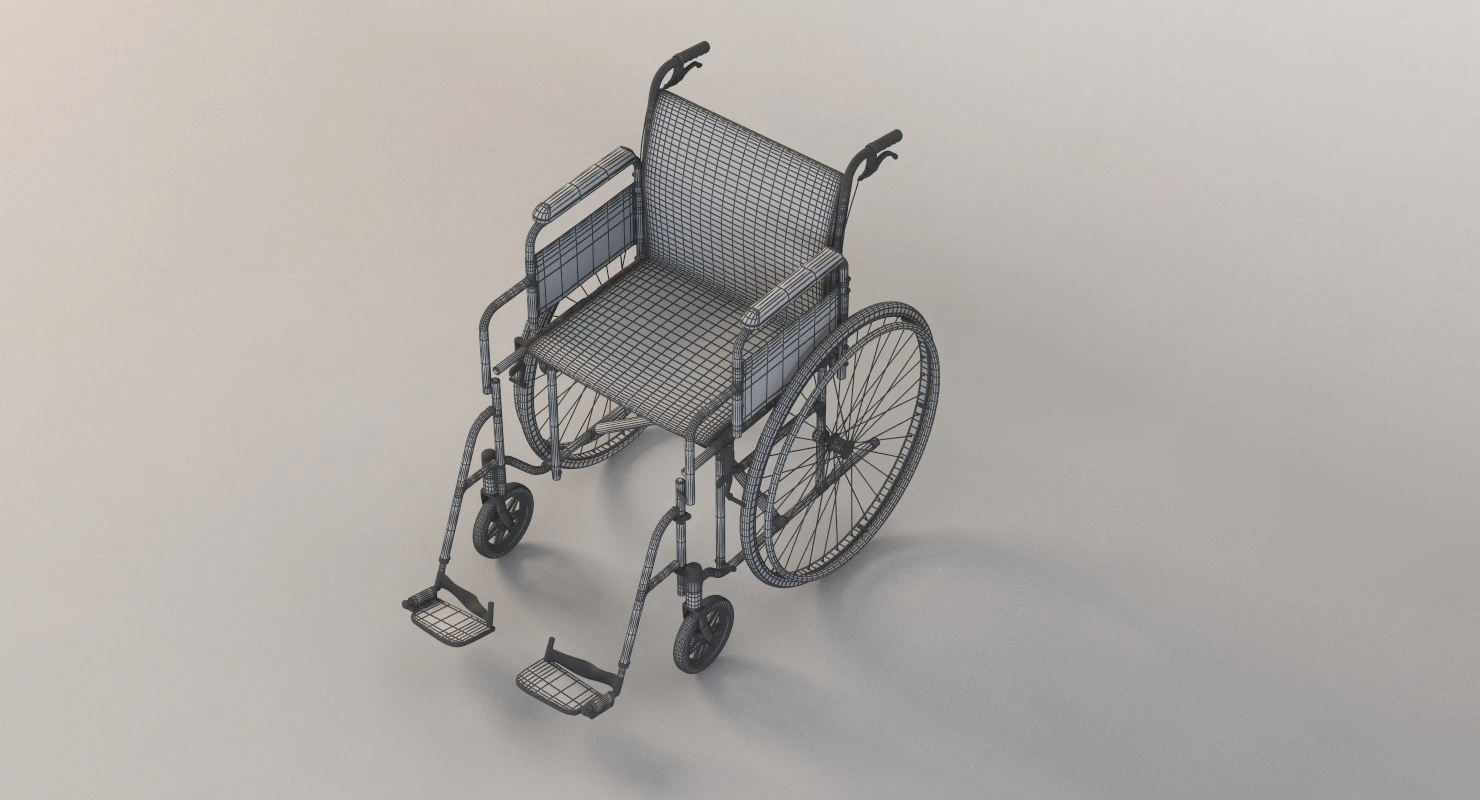 Hi Fortune 21 Lbs Lightweight Medical Self Propelled Manual Wheelchair 3D Model_012