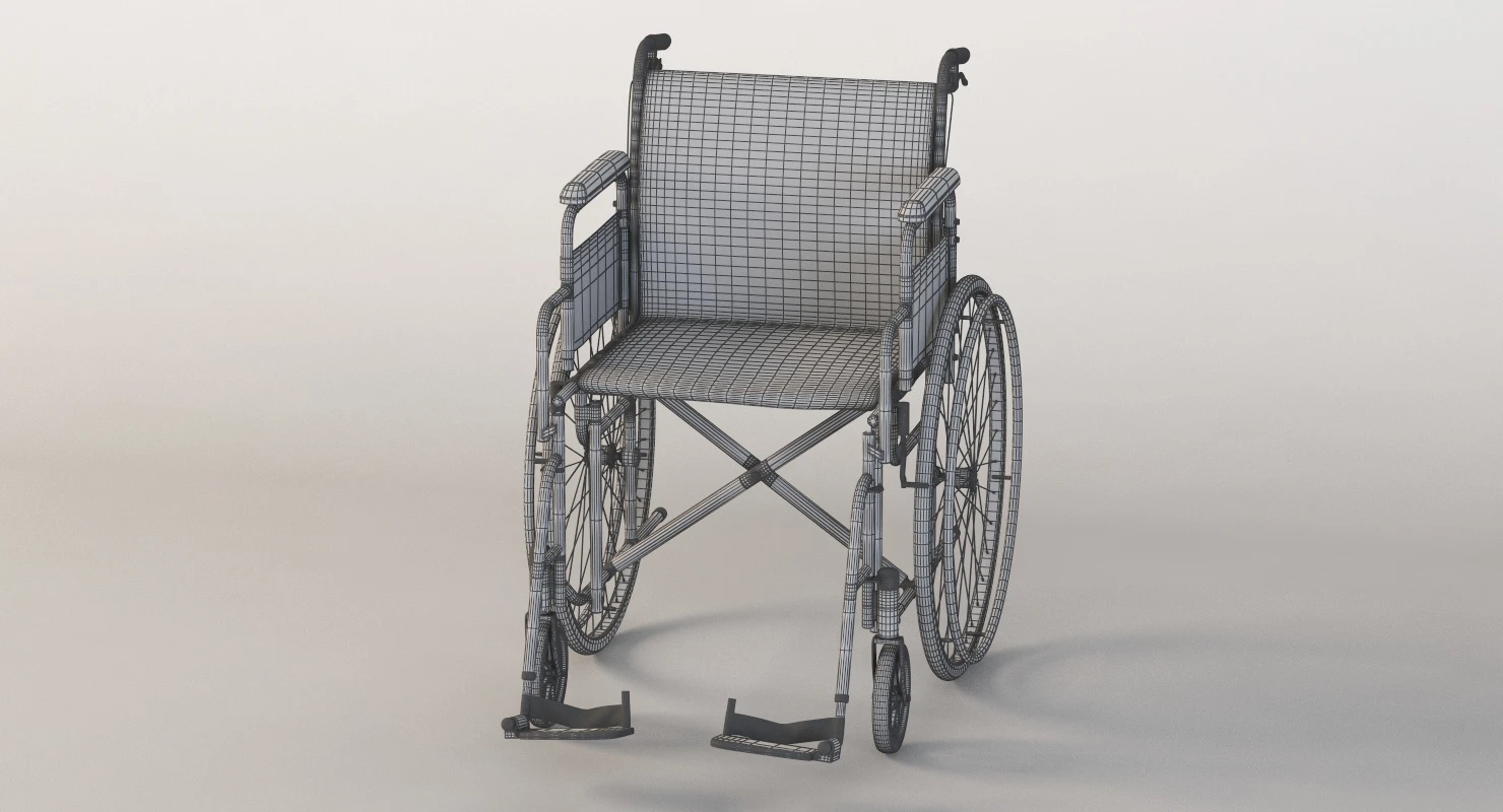 Hi Fortune 21 Lbs Lightweight Medical Self Propelled Manual Wheelchair 3D Model_011