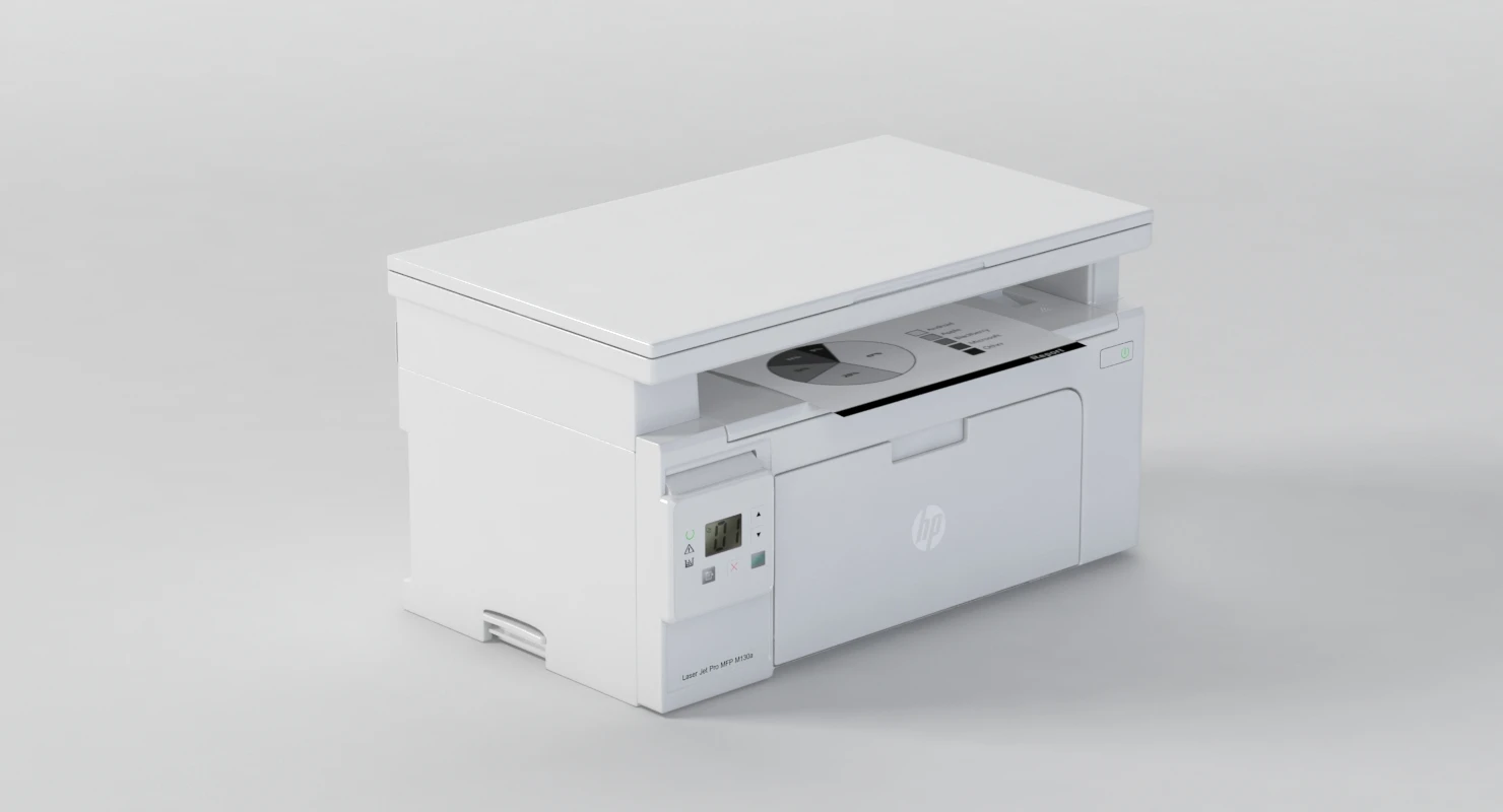 Hp Laserjet Pro M130nw Laser Printer 3D Model_05