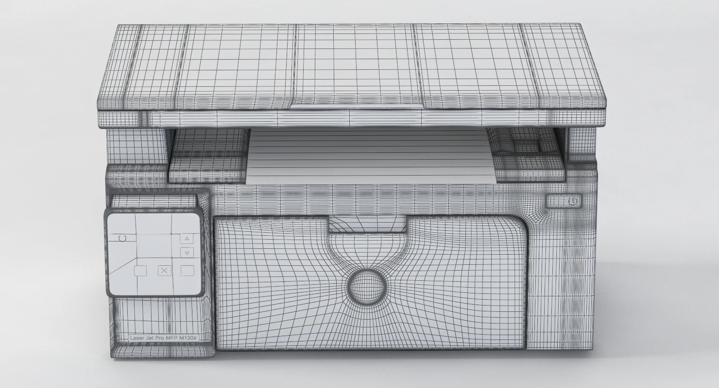 Hp Laserjet Pro M130nw Laser Printer 3D Model_011