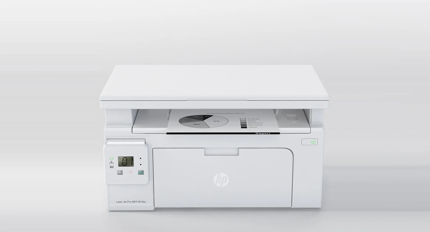 Hp Laserjet Pro M130nw Laser Printer 3D Model_01