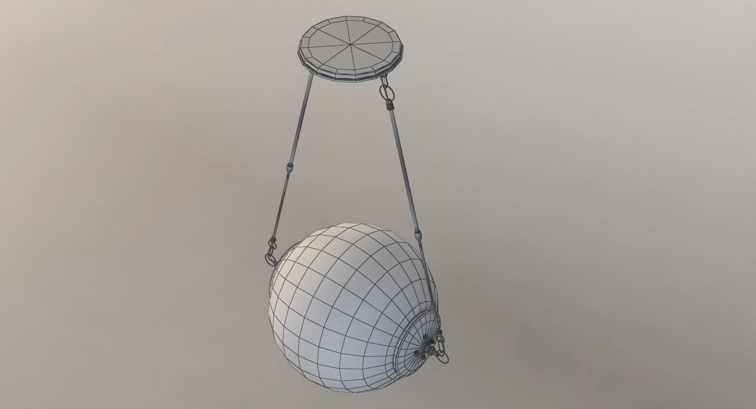 Hubbardton Forge Otto Sphere Glass Pendant Light Fixture 3D Model_013