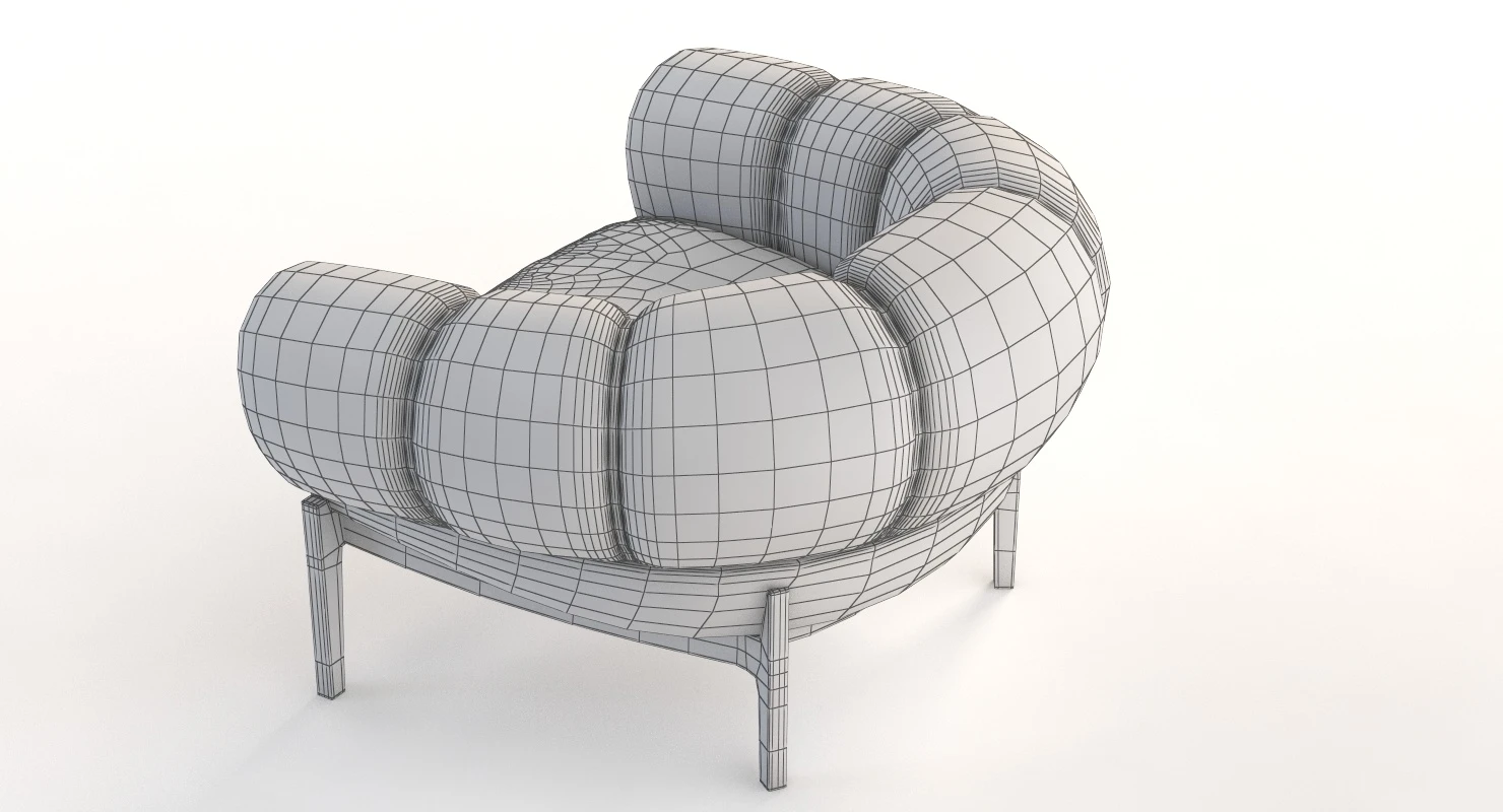 Illum Wikkelso Easy Chairs 3D Model_014