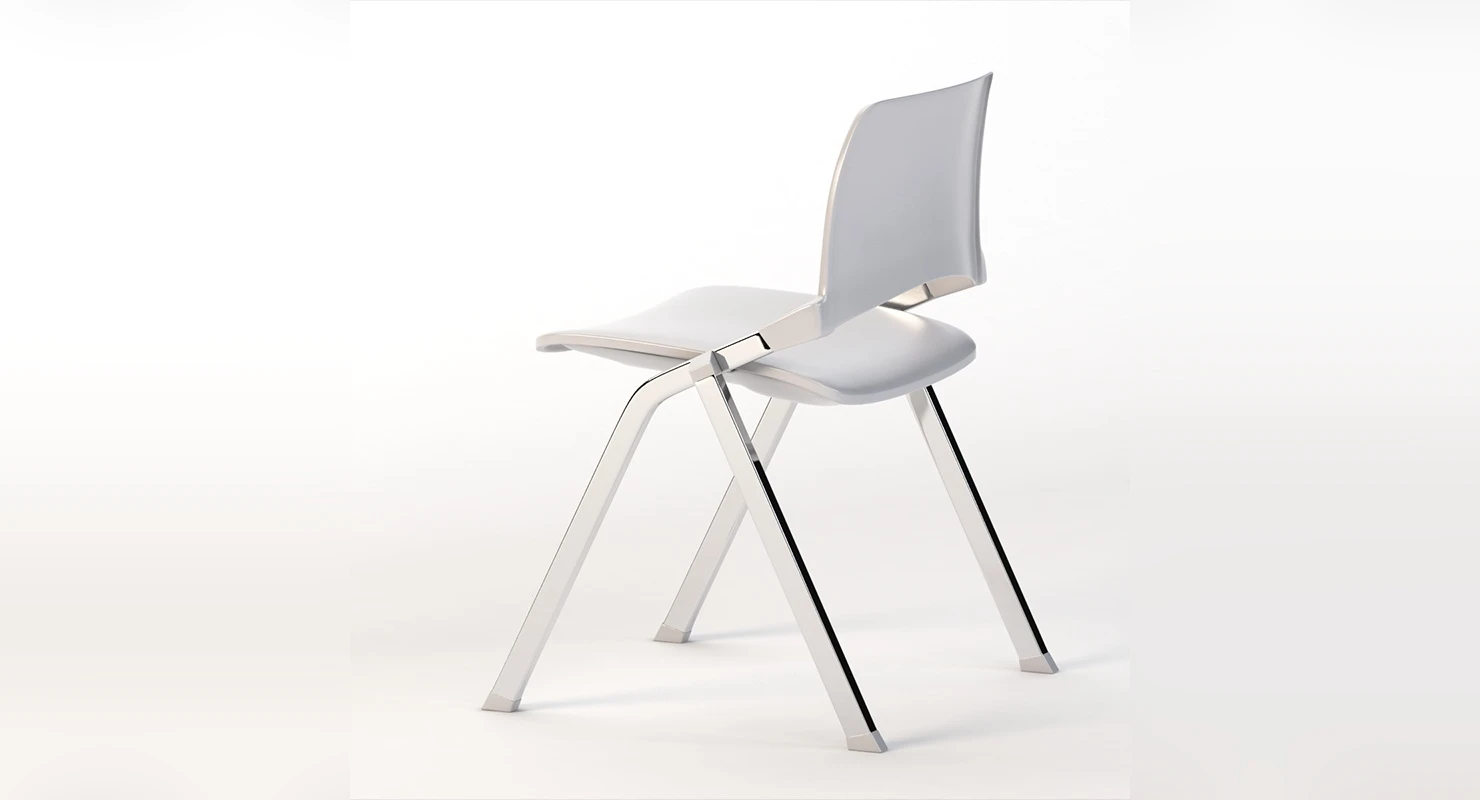 LAKENDO PLASTIC Stackable folding chair by Diemmebi 3D Model_01