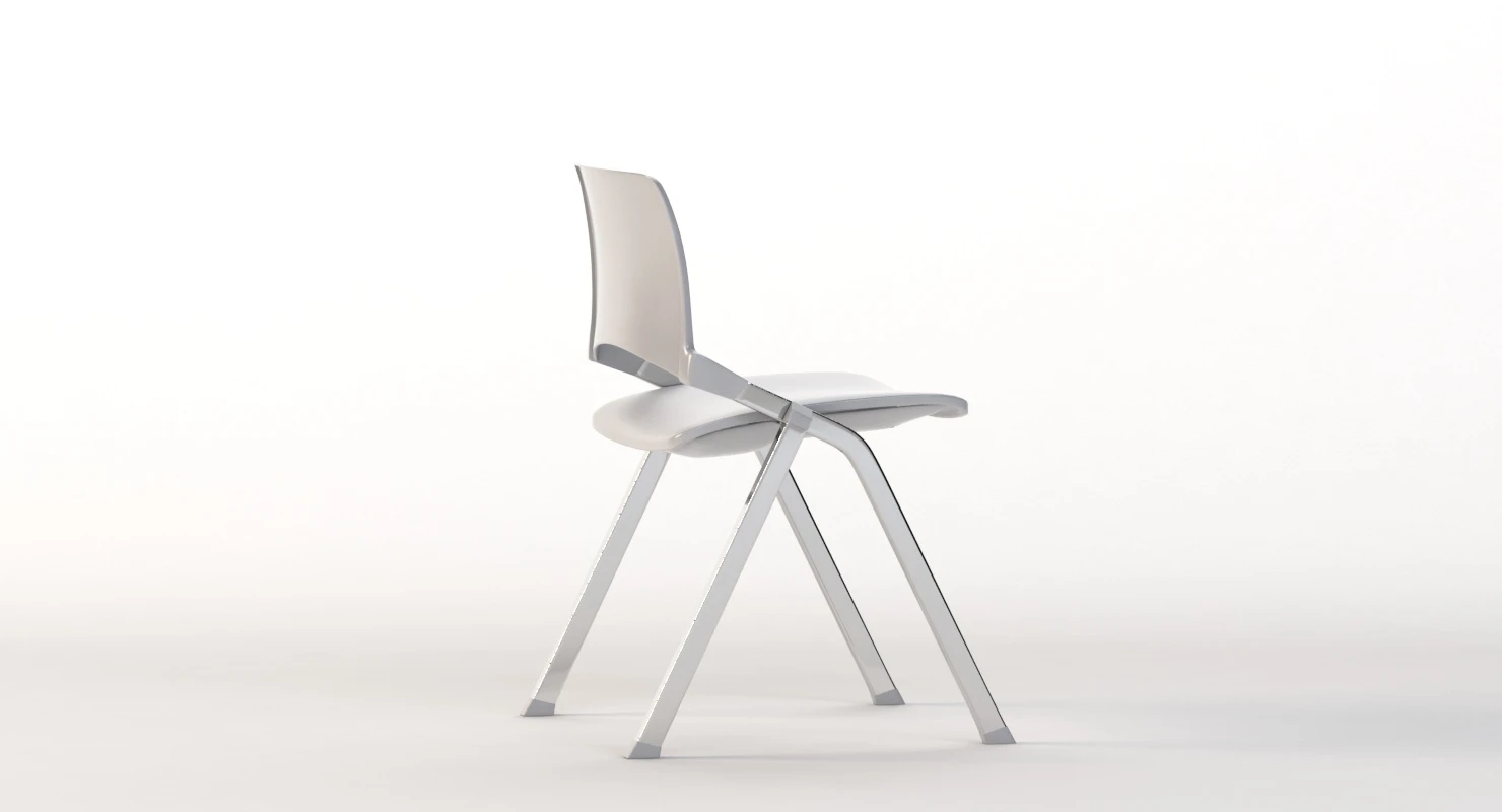 LAKENDO PLASTIC Stackable folding chair by Diemmebi 3D Model_04