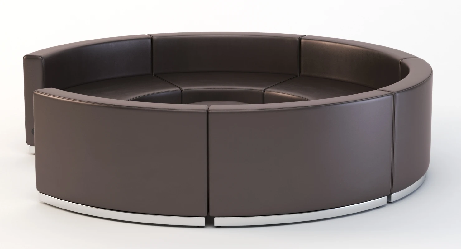 Krysten Sectional Six Module Round Circular Sofa 3D Model_08