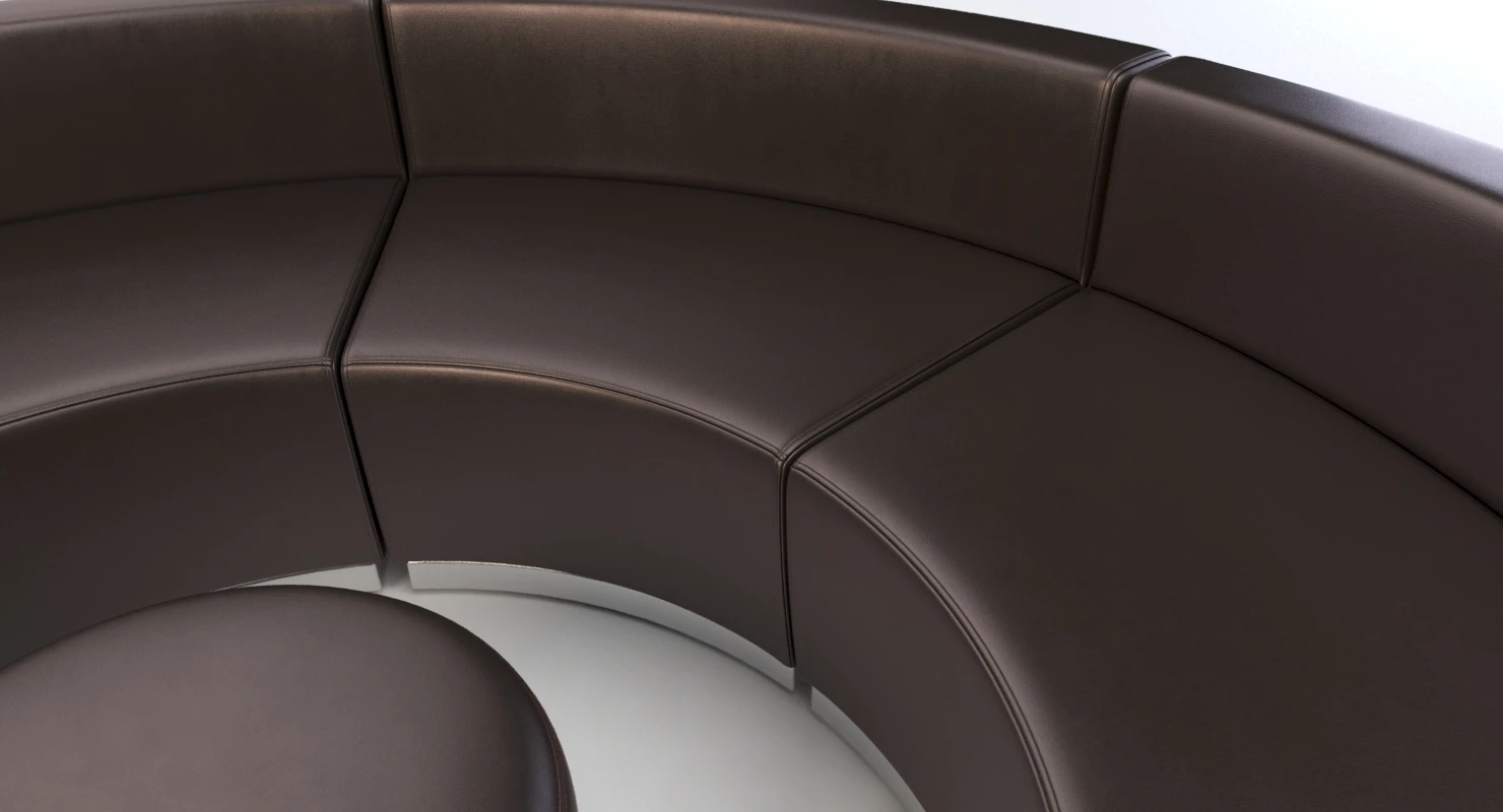 Krysten Sectional Six Module Round Circular Sofa 3D Model_03