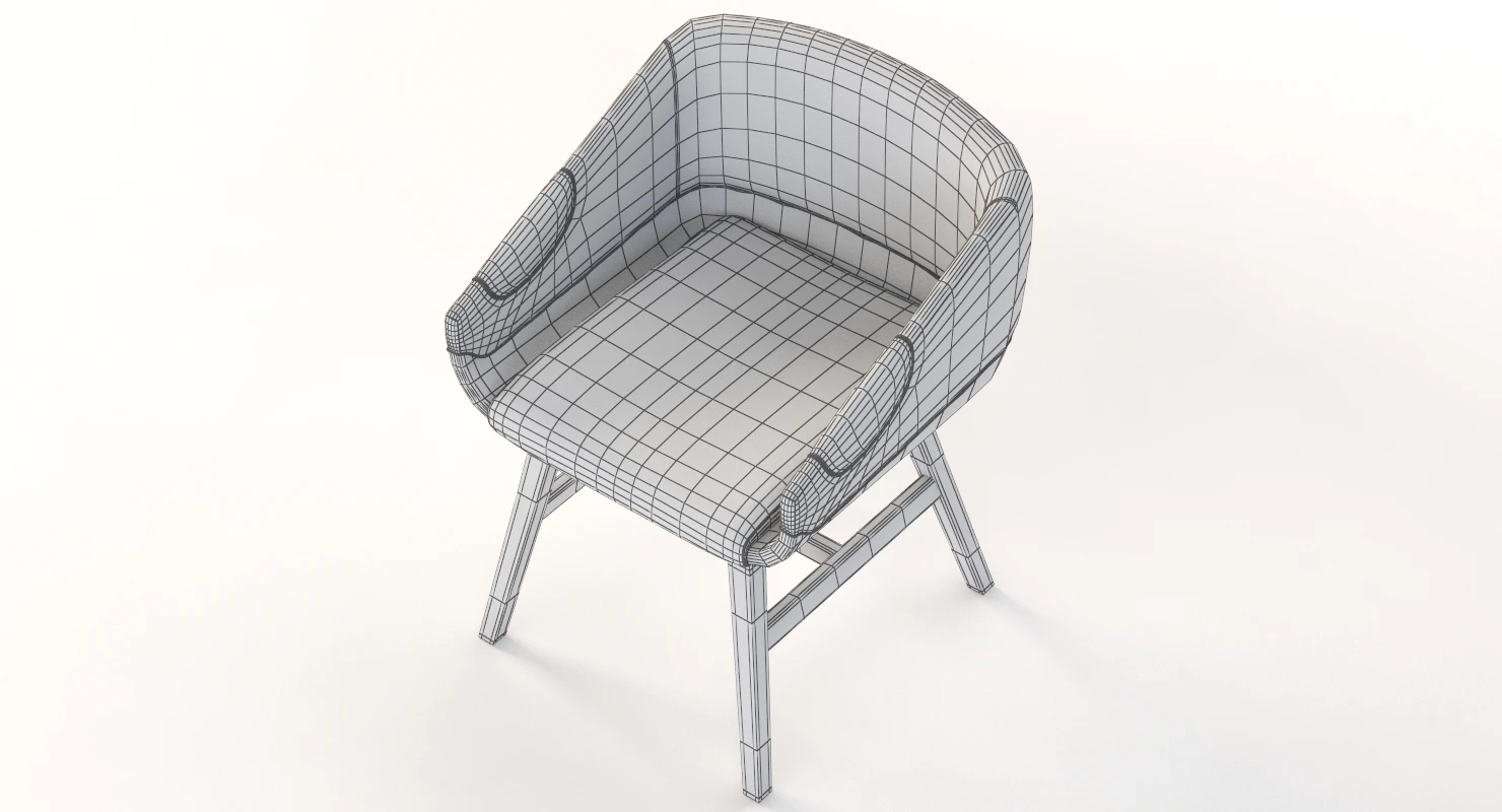 Lounge Chair 500 2472 by Charter Furniture 3D Model_012