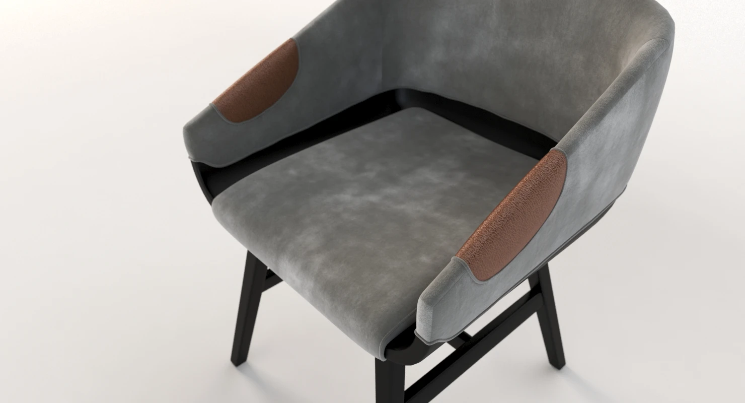 Lounge Chair 500 2472 by Charter Furniture 3D Model_03